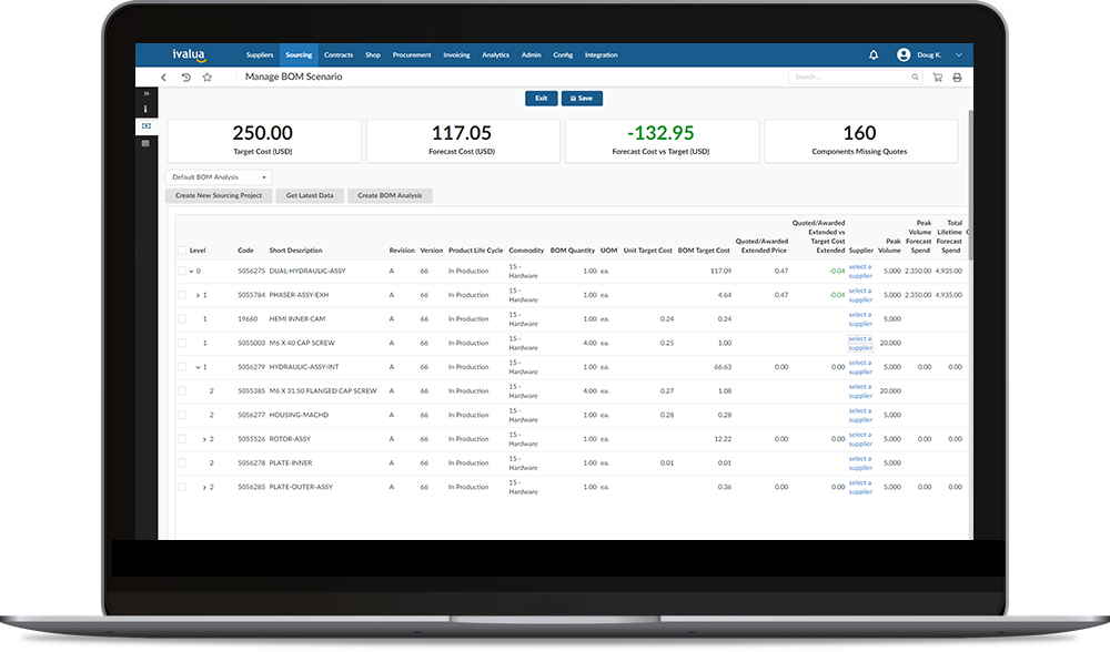 Screenshot - BOM Lifecycle Manager